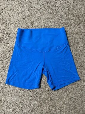aerie High-Waist Electric Blue Bike Shorts